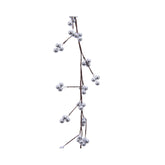 Decoris Garland with Foam Berries 130cm - Silver